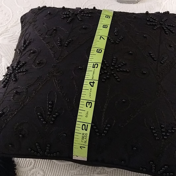 WC Designs Beaded Black Pillow - Picture 11 of 12